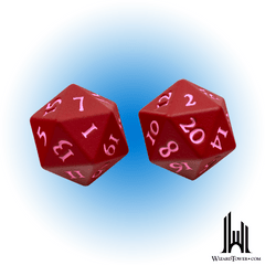 Heavy Metal D20 - 2 Dice Set Vivid Red